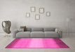 Machine Washable Abstract Pink Modern Rug in a Living Room, wshabs1570pnk