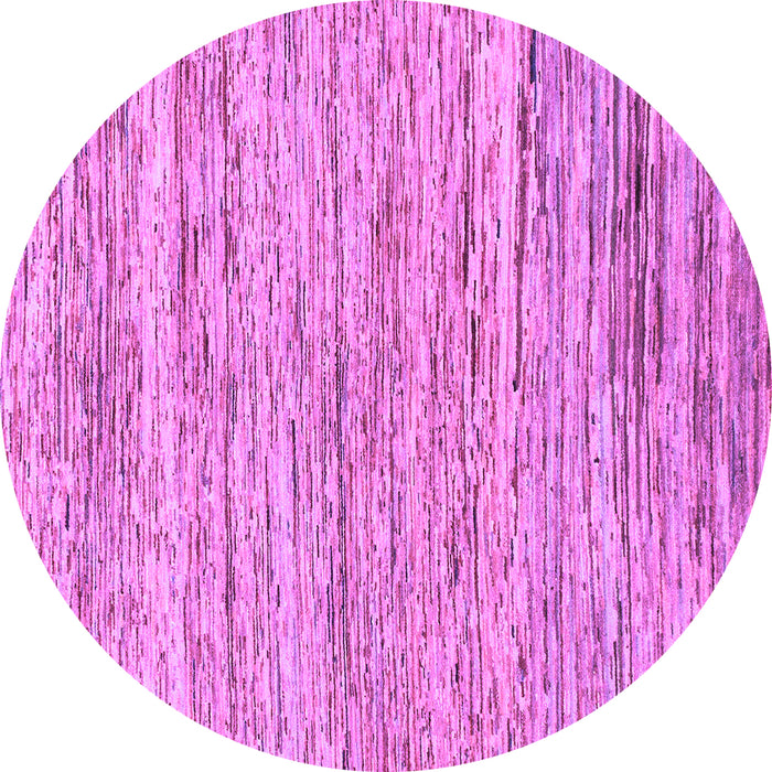 Round Machine Washable Abstract Purple Modern Area Rugs, wshabs1571pur