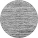 Round Abstract Gray Modern Rug, abs1571gry