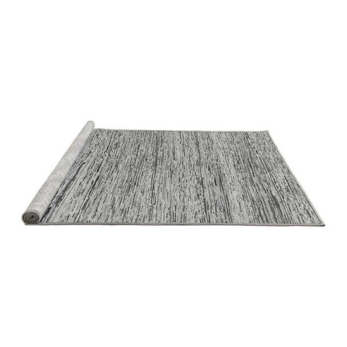 Sideview of Machine Washable Abstract Gray Modern Rug, wshabs1571gry
