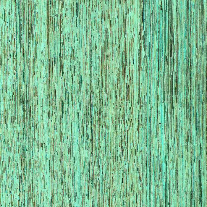Square Machine Washable Abstract Turquoise Modern Area Rugs, wshabs1571turq