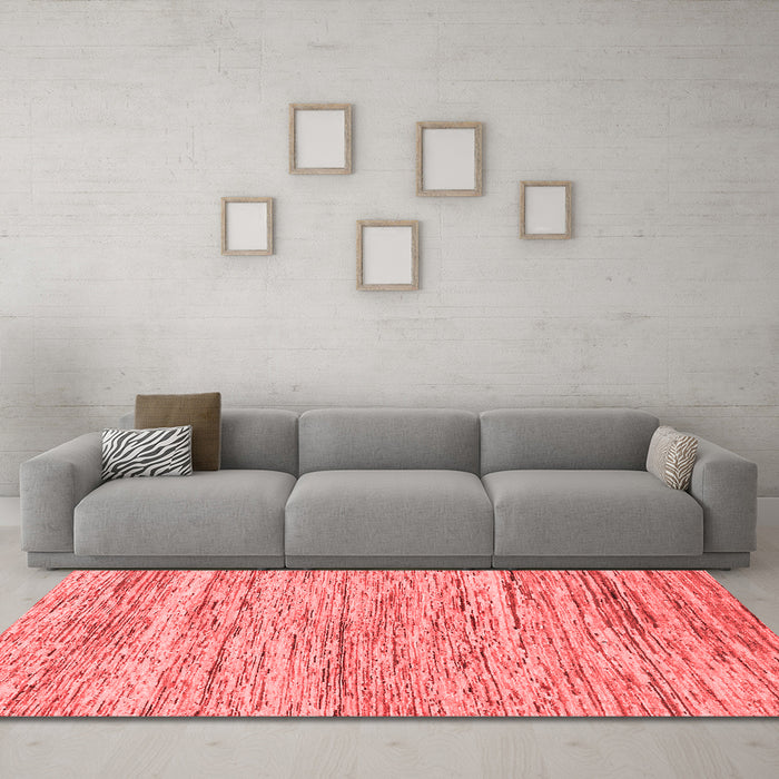 Modern Red Washable Rugs