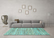 Machine Washable Abstract Light Blue Modern Rug in a Living Room, wshabs1571lblu