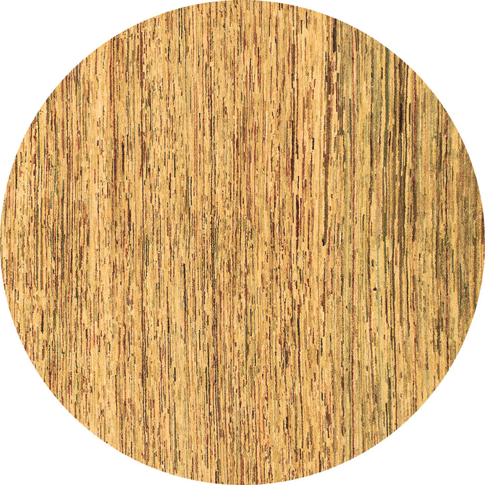 Round Abstract Brown Modern Rug, abs1571brn