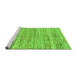 Sideview of Machine Washable Abstract Green Modern Area Rugs, wshabs1571grn