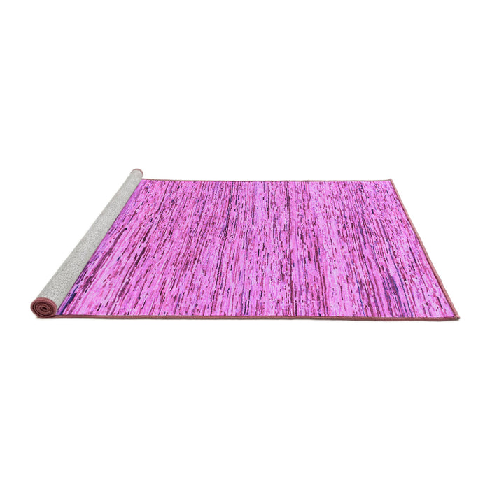 Sideview of Machine Washable Abstract Purple Modern Area Rugs, wshabs1571pur