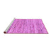 Sideview of Machine Washable Abstract Purple Modern Area Rugs, wshabs1571pur