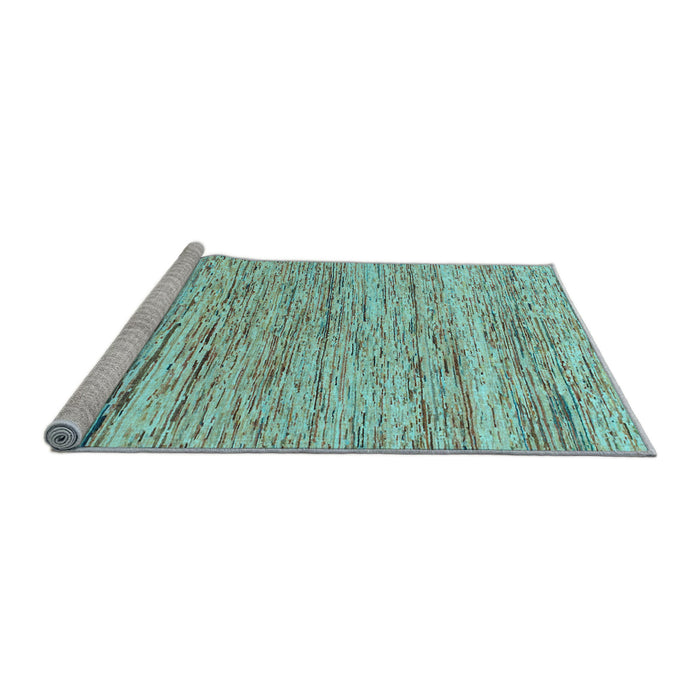 Sideview of Machine Washable Abstract Light Blue Modern Rug, wshabs1571lblu