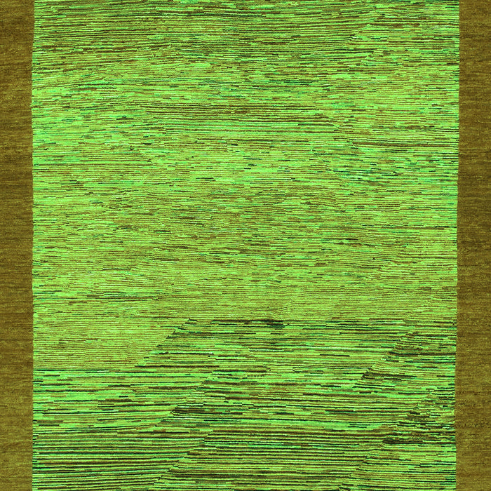 Machine Washable Abstract Green Modern Area Rugs, wshabs1572grn