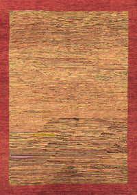 Abstract Brown Modern Rug, abs1572brn