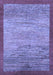 Machine Washable Abstract Blue Modern Rug, wshabs1572blu