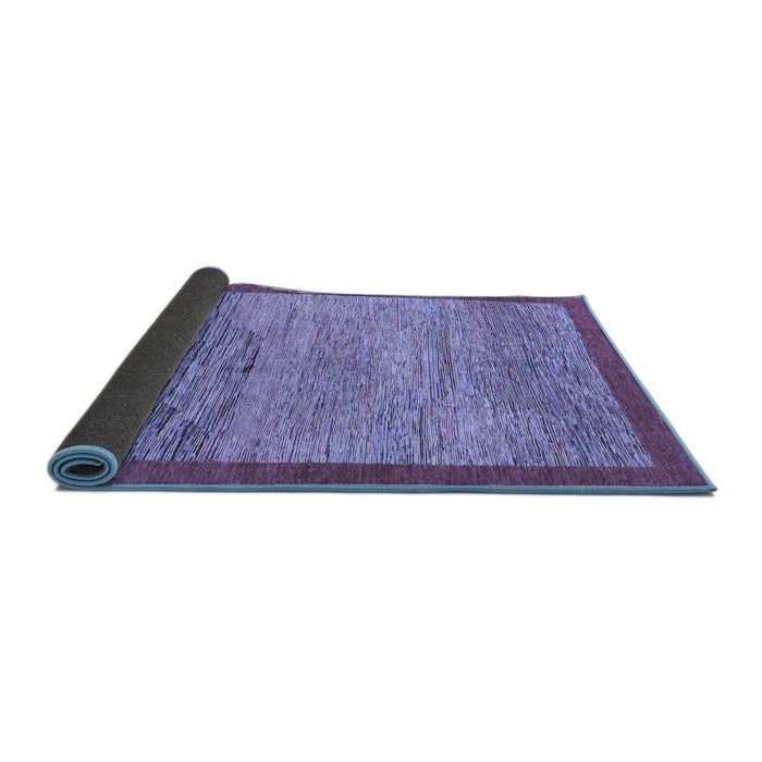 Sideview of Abstract Blue Modern Rug, abs1572blu