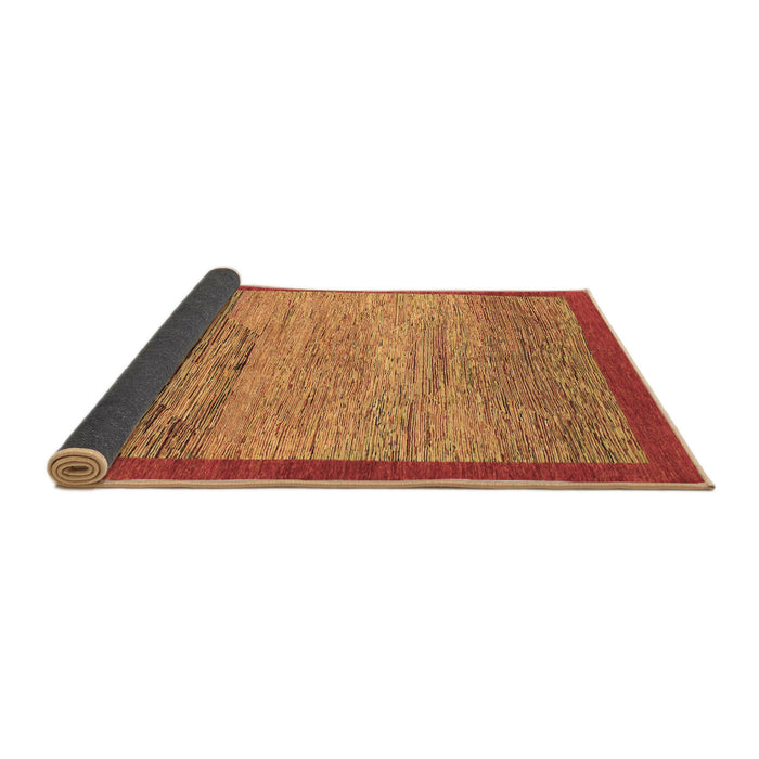 Sideview of Abstract Brown Modern Rug, abs1572brn