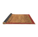 Sideview of Abstract Brown Modern Rug, abs1572brn