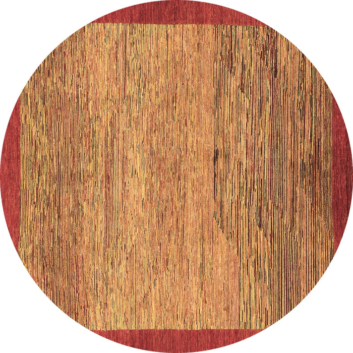 Round Machine Washable Abstract Brown Modern Rug, wshabs1572brn