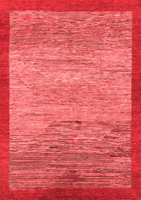 Abstract Red Modern Rug, abs1572red