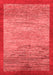 Abstract Red Modern Area Rugs