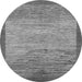 Round Abstract Gray Modern Rug, abs1572gry