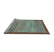 Sideview of Machine Washable Abstract Light Blue Modern Rug, wshabs1572lblu