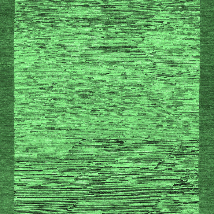 Machine Washable Abstract Emerald Green Modern Area Rugs, wshabs1572emgrn