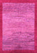 Machine Washable Abstract Pink Modern Rug, wshabs1572pnk