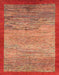 Abstract Red Modern Rug, abs1572