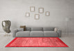 Modern Red Washable Rugs