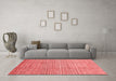 Modern Red Washable Rugs