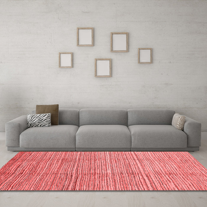 Modern Red Washable Rugs