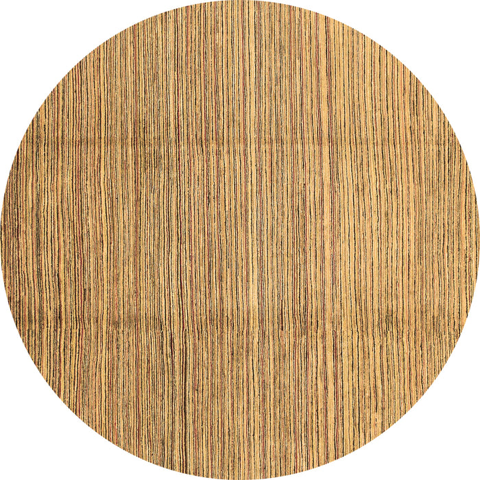 Round Machine Washable Abstract Brown Modern Rug, wshabs1573brn