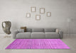 Machine Washable Abstract Purple Modern Area Rugs in a Living Room, wshabs1573pur