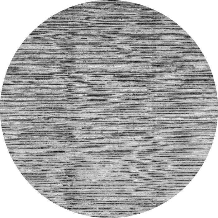 Round Abstract Gray Modern Rug, abs1573gry