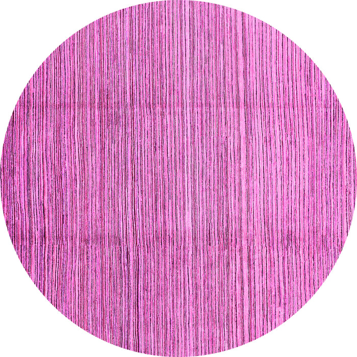Round Abstract Pink Modern Rug, abs1573pnk