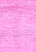 Machine Washable Abstract Pink Modern Rug, wshabs1574pnk