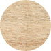 Round Machine Washable Abstract Brown Gold Rug, wshabs1574