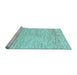 Sideview of Machine Washable Abstract Light Blue Modern Rug, wshabs1574lblu