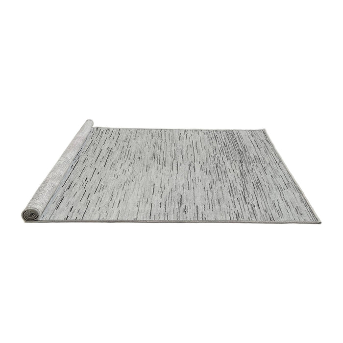 Sideview of Machine Washable Abstract Gray Modern Rug, wshabs1574gry