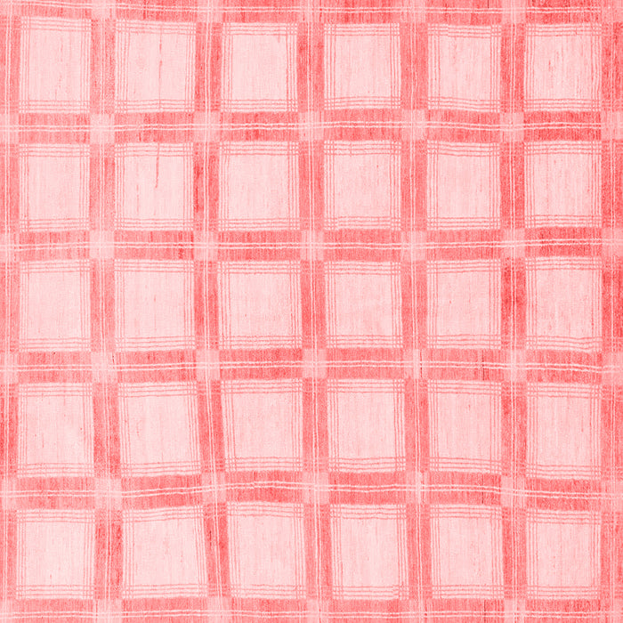 Machine Washable Checkered Red Modern Rug, wshabs1575red