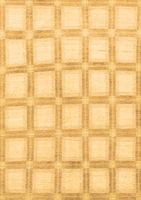 Checkered Brown Modern Rug, abs1575brn