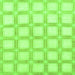 Square Machine Washable Checkered Green Modern Area Rugs, wshabs1575grn