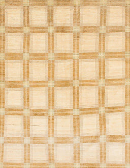 Abstract Sun Yellow Checkered Rug, abs1575