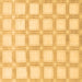 Square Machine Washable Checkered Brown Modern Rug, wshabs1575brn