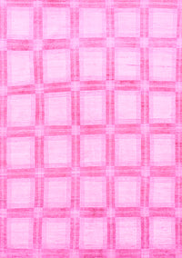 Checkered Pink Modern Rug, abs1575pnk