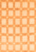 Checkered Orange Modern Rug, abs1575org