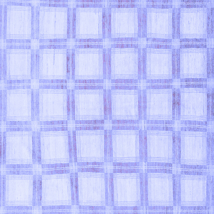 Square Checkered Blue Modern Rug, abs1575blu