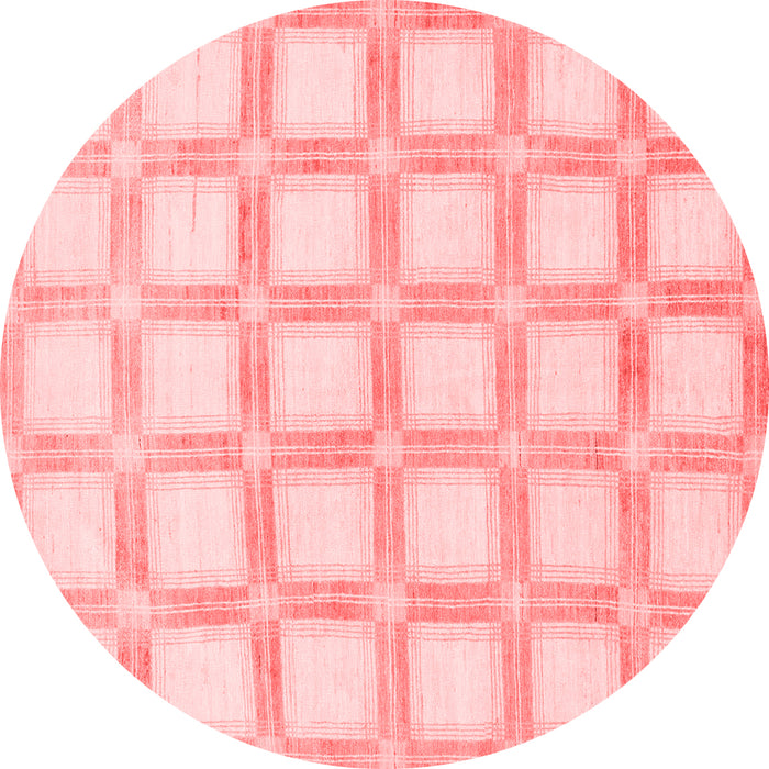 Machine Washable Checkered Red Modern Rug, wshabs1575red