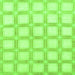 Square Checkered Green Modern Rug, abs1575grn