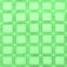 Square Checkered Emerald Green Modern Rug, abs1575emgrn