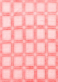 Checkered Red Modern Rug, abs1575red