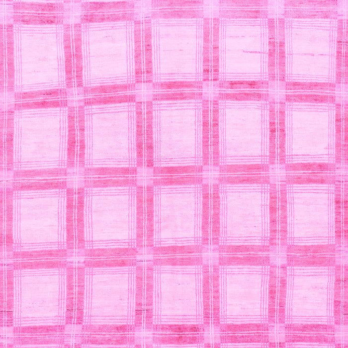 Machine Washable Checkered Pink Modern Rug, wshabs1575pnk